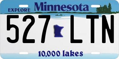 MN license plate 527LTN