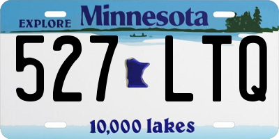 MN license plate 527LTQ