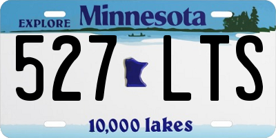 MN license plate 527LTS