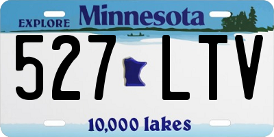 MN license plate 527LTV