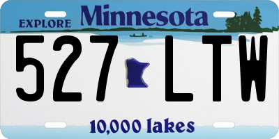 MN license plate 527LTW