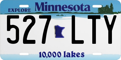 MN license plate 527LTY
