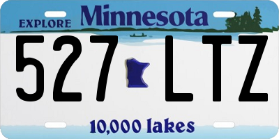 MN license plate 527LTZ