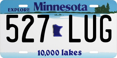 MN license plate 527LUG