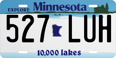 MN license plate 527LUH