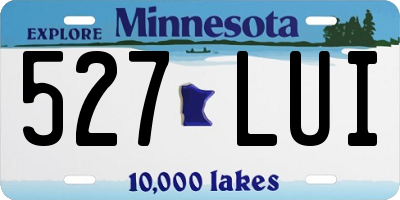 MN license plate 527LUI