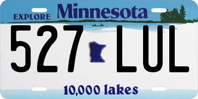 MN license plate 527LUL