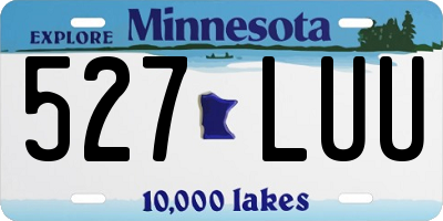 MN license plate 527LUU