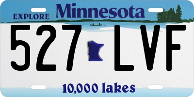 MN license plate 527LVF
