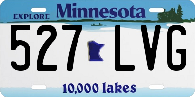 MN license plate 527LVG