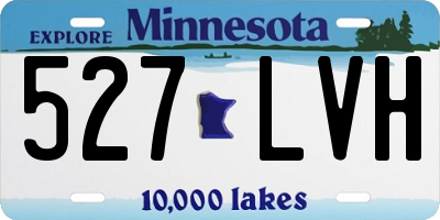 MN license plate 527LVH