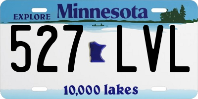 MN license plate 527LVL