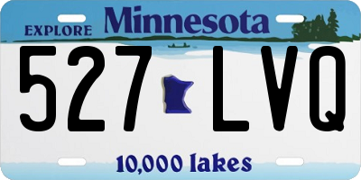 MN license plate 527LVQ