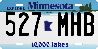 MN license plate 527MHB