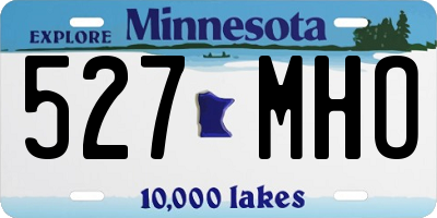 MN license plate 527MHO