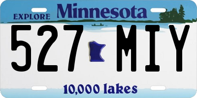 MN license plate 527MIY