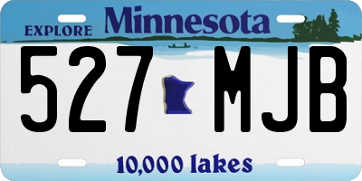 MN license plate 527MJB