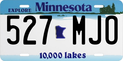 MN license plate 527MJO