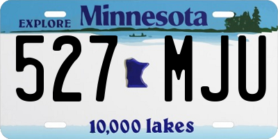 MN license plate 527MJU