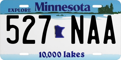 MN license plate 527NAA