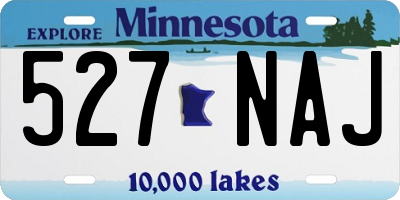 MN license plate 527NAJ