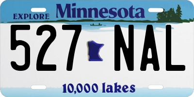 MN license plate 527NAL