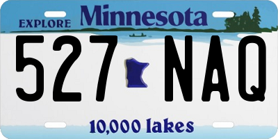 MN license plate 527NAQ