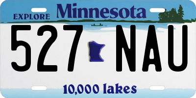 MN license plate 527NAU