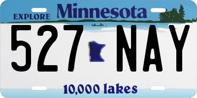 MN license plate 527NAY