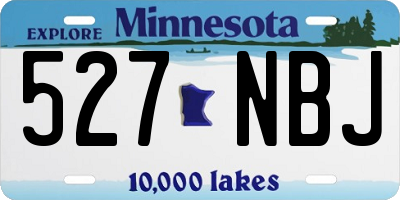 MN license plate 527NBJ