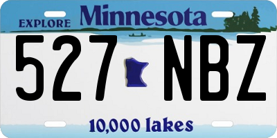 MN license plate 527NBZ