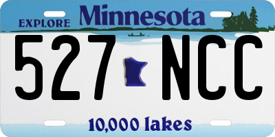 MN license plate 527NCC