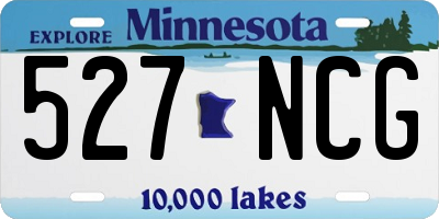 MN license plate 527NCG