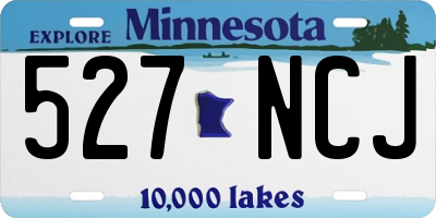 MN license plate 527NCJ
