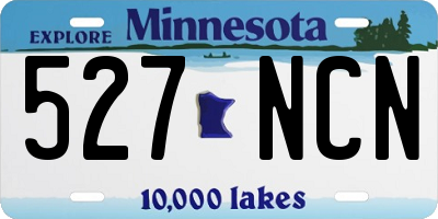MN license plate 527NCN