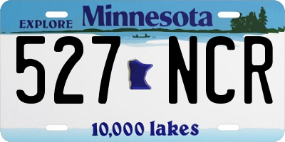 MN license plate 527NCR