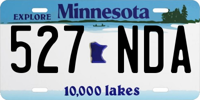 MN license plate 527NDA