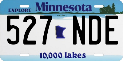 MN license plate 527NDE