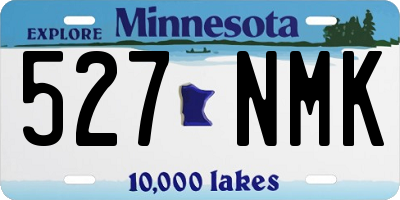 MN license plate 527NMK