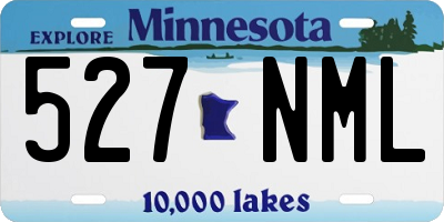 MN license plate 527NML
