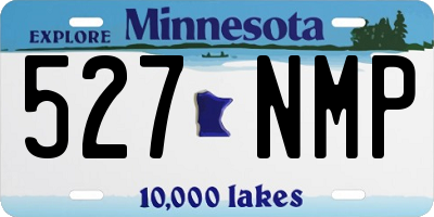 MN license plate 527NMP