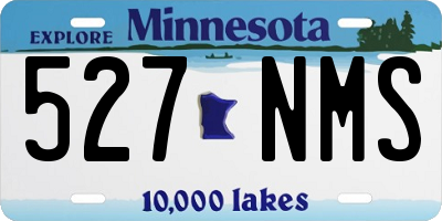 MN license plate 527NMS