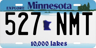 MN license plate 527NMT