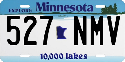 MN license plate 527NMV
