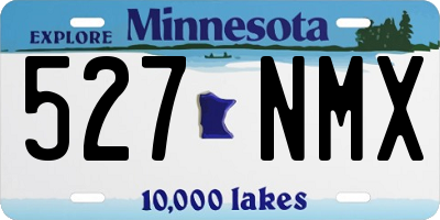 MN license plate 527NMX