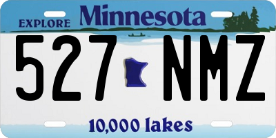 MN license plate 527NMZ