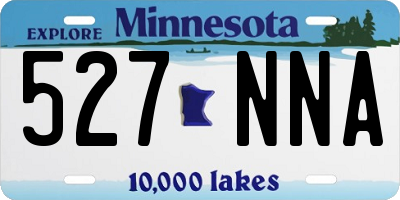 MN license plate 527NNA