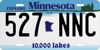 MN license plate 527NNC