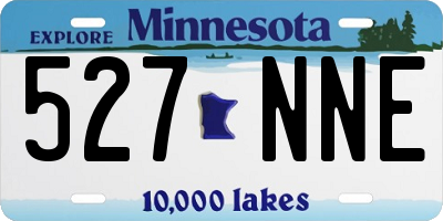 MN license plate 527NNE