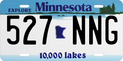 MN license plate 527NNG